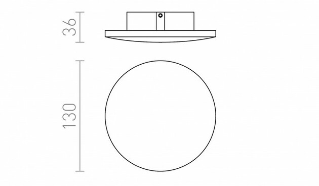 RENDL ATLANTA 13 přisazená bílá 230V LED 6W IP54 3000K R12825
