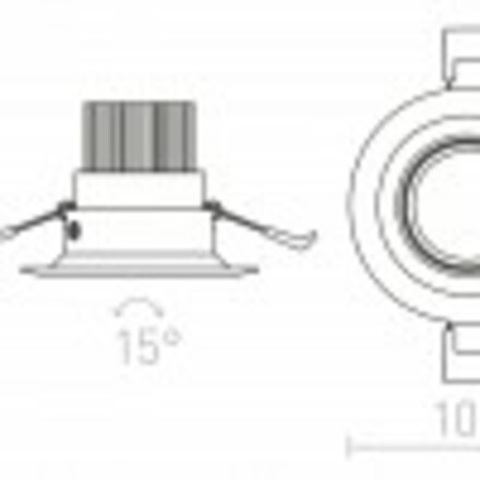 RENDL SPARKLE zápustná leštěný hliník 230V LED 5W 24° 3000K R12861