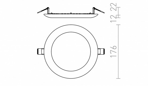 RENDL DADA 17 zápustná bílá 230V LED 12W 3000K R12876