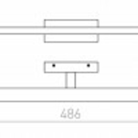 RENDL PANON LONG nástěnná chrom 230V LED 12W IP44 3000K R12950