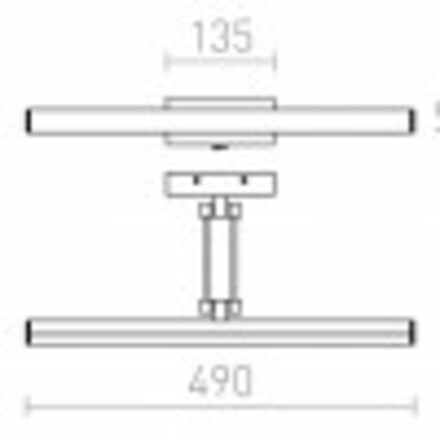 RENDL SWING nad obraz chrom 230V LED 8W 3000K R12954