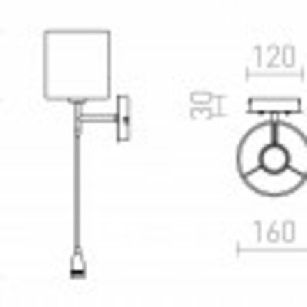 RENDL VERSINA se stínidlem bílá chrom 230V E27 LED 28+3W 25° 3000K R12955