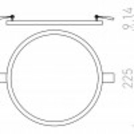 VÝPRODEJ VZORKU RENDL HUE R 22 DIMM zápustná chrom 230V LED 24W 3000K R13060