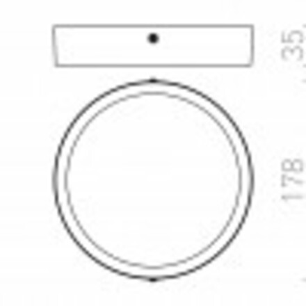 RENDL HUE R 17 DIMM stropní bílá 230V LED 18W 3000K R13073