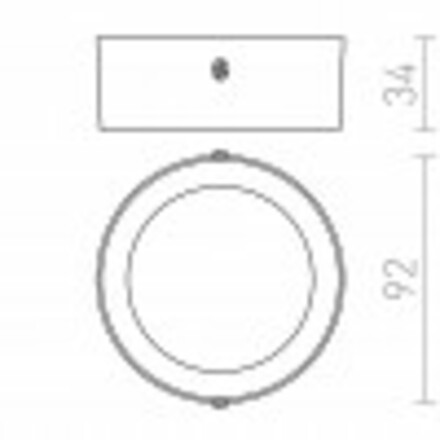 RENDL HUE R 9 DIMM stropní dekor buk 230V 6W 3000K R13141