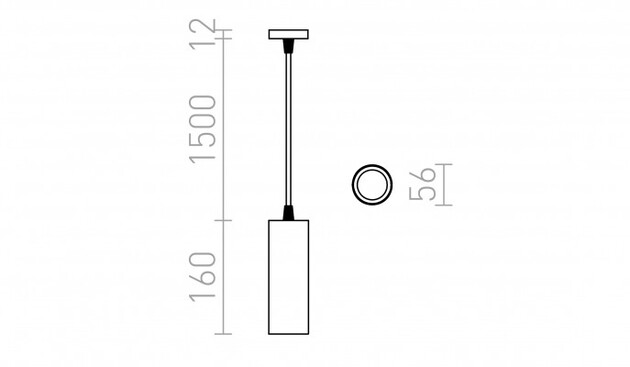 RENDL MAVRO DIMM závěsná bílá 230V LED 12W 38° 3000K R13182