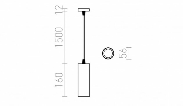 RENDL MAVRO DIMM závěsná černá/zlatá 230V LED 12W 38° 3000K R13184