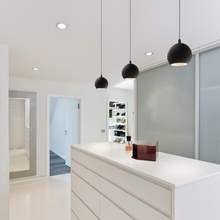 RENDL COPA pro jednookr. lištu černá sklo 230V E27 28W R13206