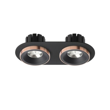 RENDL SHARM R II zápustná černá/černá měď 230V LED 2x10W 24° 3000K R13244