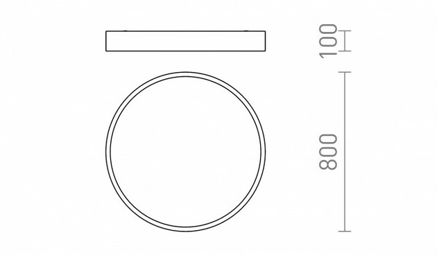 RENDL MEZZO 80 DIMM stropní bílá 230V LED LED 100W 3000K R13334