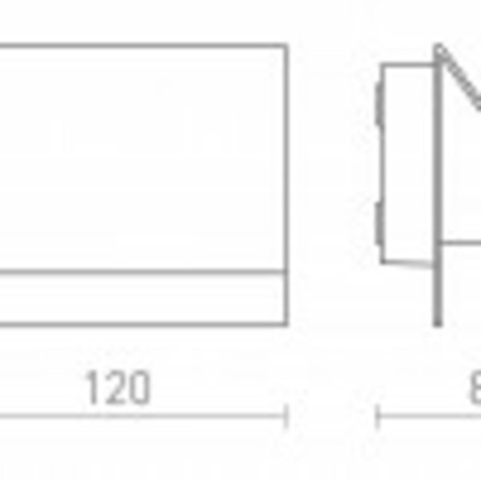 RENDL GERI nástěnná antracitová 230V LED 5W IP54 3000K R13561