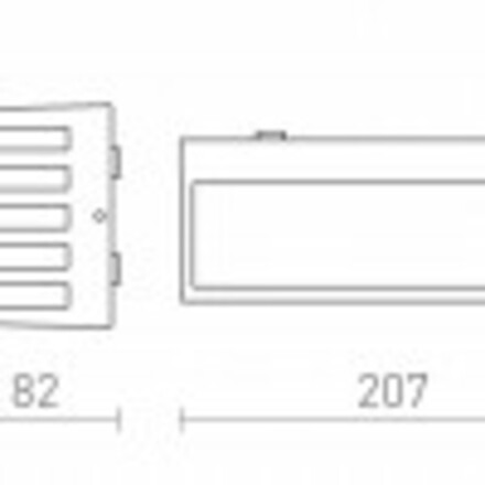 RENDL CLAIRE 21 nástěnná antracitová mléčný akryl 230V LED 9W IP54 3000K R13565