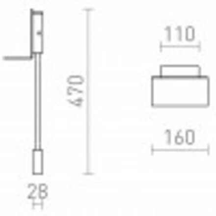 RENDL ROSTAM nástěnná s USB černá 230V LED 2x3W 3000K R13571