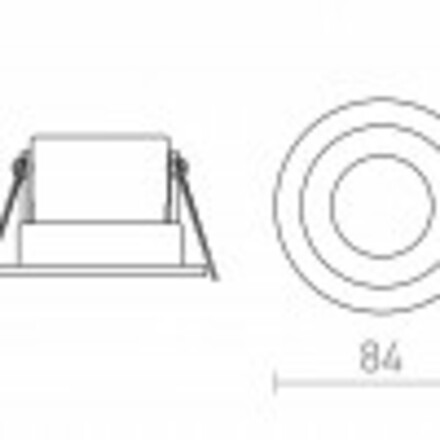 RENDL BELLA LED zápustná bílá 230V LED 11W IP65 3000K R13602