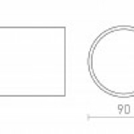 RENDL SENZA R stropní bílá čiré sklo 230V LED 6W IP54 3000K R13622