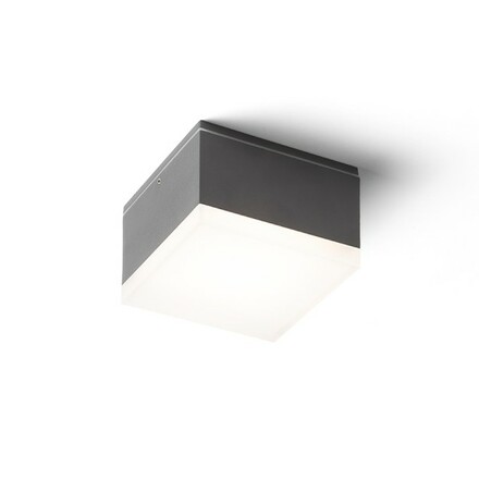 RENDL ORIN SQ stropní antracitová satinovaný akryl 230V LED 10W IP54 3000K R13629