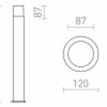 RENDL BONNIE 80 stojanová antracitová 230V E27 28W IP44 R13636