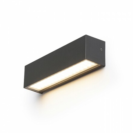 RENDL CAMARGUE nástěnná antracitová satinované sklo 230V LED 6W IP65 3000K R13641