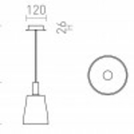 RENDL BELLINI M LED závěsná černá kouřové sklo 230V LED 5W 30° 3000K R13652
