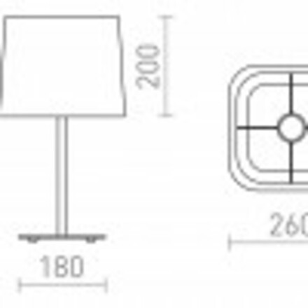 RENDL PERTH stolní béžová/bílá 230V E27 15W R13663