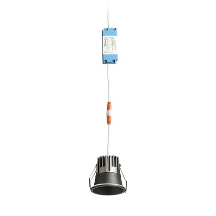 RENDL OWEN DIMM zápustná černá 230V LED 7W 45° IP54 3000K - 1800K R13668