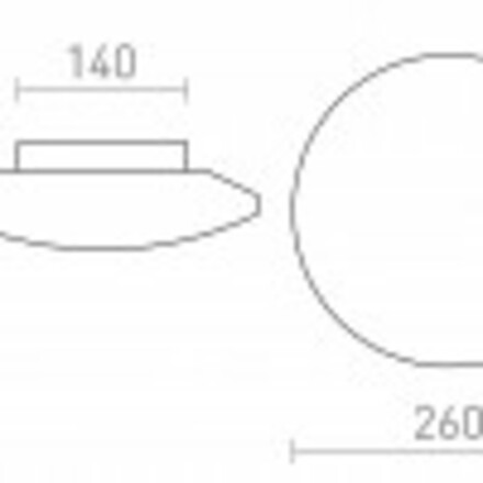 RENDL SARA LED 26 stropní opálové sklo/chrom 230V LED 12W IP44 3000K R13687