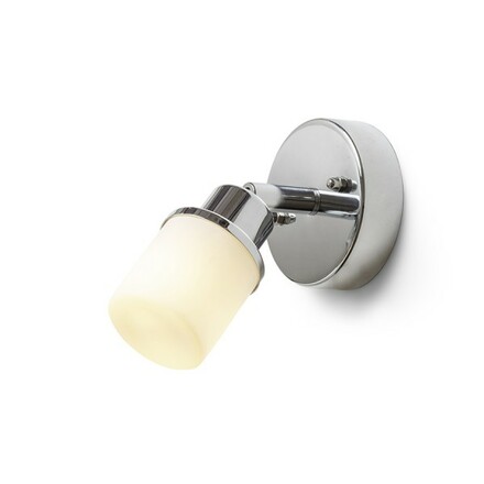 RENDL LINN I nástěnná opálové sklo/chrom 230V G9 LED 3W IP44 R13695