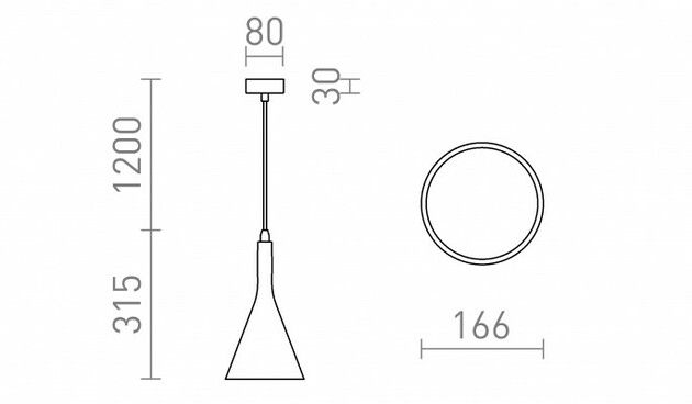 RENDL ELLA závěsná sádrová 230V LED E27 15W R13788