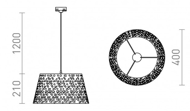RENDL BUCKY 40 pro tříokr. lištu bílá/šedá kov 230V E27 28W R13859