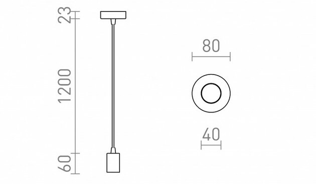 RENDL ARAQ závěsná česaná mosaz/černá 230V E27 42W R13891