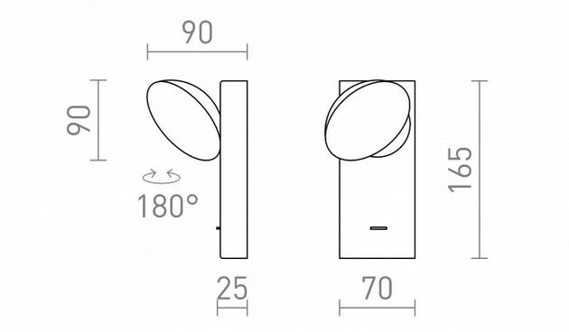 RENDL ELISEO nástěnná bílá 230V LED 5W 3000K R13914