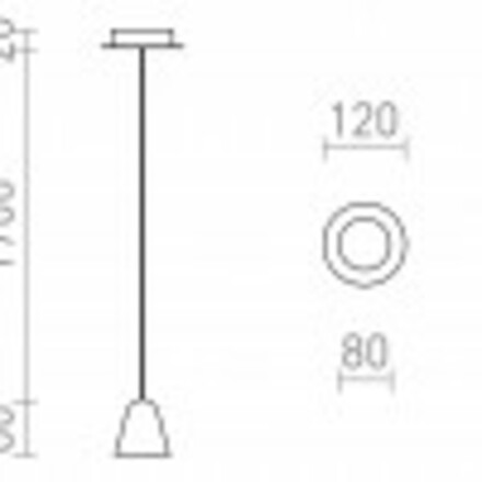 RENDL STIG závěsná černá 230V LED 6.8W 34° 3000K R13940