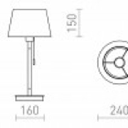 RENDL KEITH/ALVIS 24 stolní s USB krémově bílá buk 230V E27 7W R14038