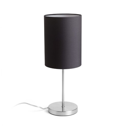 RENDL NYC/RON 15/20 stolní Monaco holubí šeď/stříbrné PVC/nikl 230V E27 7W R14058