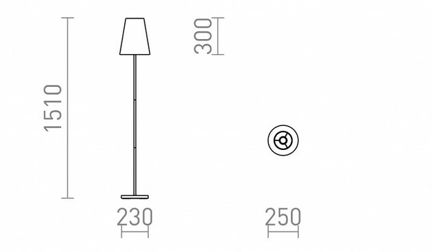 RENDL NYC/CONNY 25 stojanová Monaco petrolejová/stříbrné PVC/chrom 230V E27 7W R14075