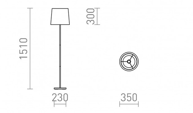 RENDL NYC/CONNY 35 stojanová Monaco petrolejová/stříbrné PVC/chrom 230V E27 11W R14078