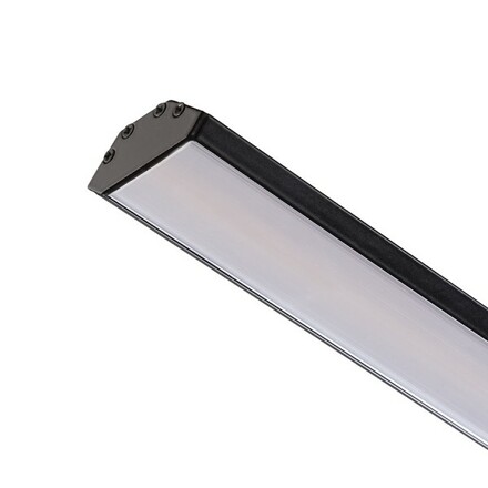 RENDL LED PROFILE J přisazený 1m černá matný akryl/hliník  R14094