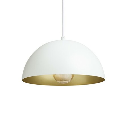 RENDL GLADYS 30 závěsná bílá/zlatá 230V E27 15W R14108
