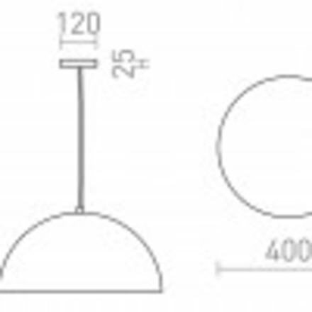 RENDL GLADYS 40 závěsná bílá/bílá 230V E27 30W R14111