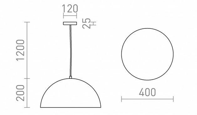 RENDL GLADYS 40 závěsná bílá/zlatá 230V E27 30W R14112