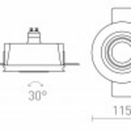 RENDL DAYTONA náklopné svítidlo sádrové/česaná měď 230V GU10 8W R14162