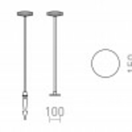 RENDL SEMPLICE 80 stojanová lampa / na bodci černá matný akryl 230V LED 12W IP54 3000K R14195