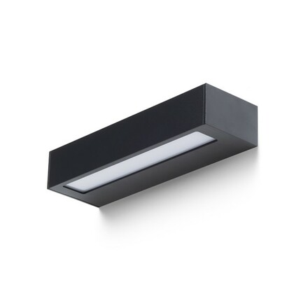 RENDL ASTER 25 nástěnné svítidlo černá mléčný akryl 230V LED 2x6W IP65 3000K R14198