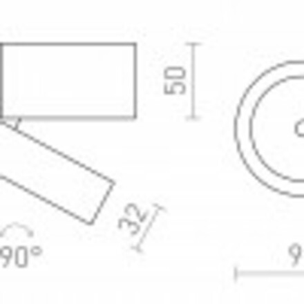 RENDL FLAVIO R přisazené svítidlo černá 230V LED 6W 110° IP54 3000K R14201
