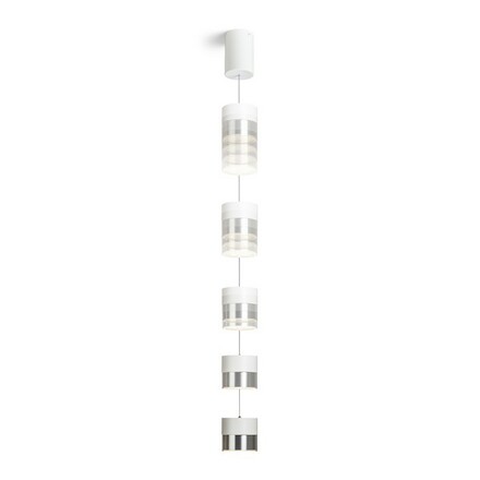 RENDL JUNIPER závěsné svítidlo stahovatelná bílá chrom 230V LED 15W 30° 3000K R14218