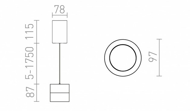 RENDL JUNIPER závěsné svítidlo stahovatelná bílá chrom 230V LED 15W 30° 3000K R14218