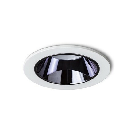 RENDL ANSEL zápustné svítidlo bílá černý chrom 230V LED 12W 60° 3000K R14238