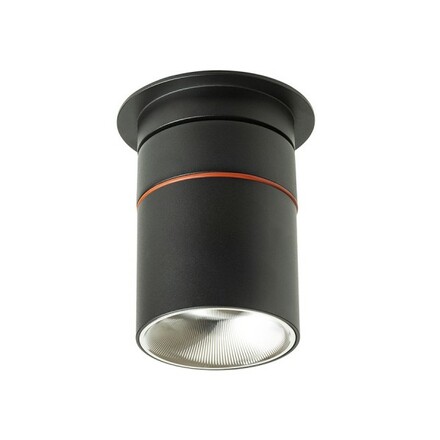 RENDL AUGUSTA zápustné svítidlo černá chrom 230V LED 12W 36° 3000K R14240