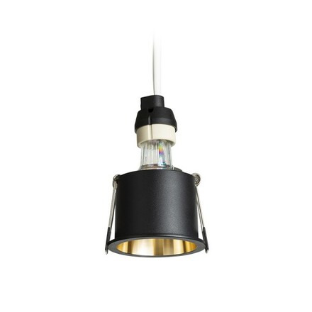 RENDL ORCO zápustné svítidlo černá/zlatá 230V GU10 9W R14259