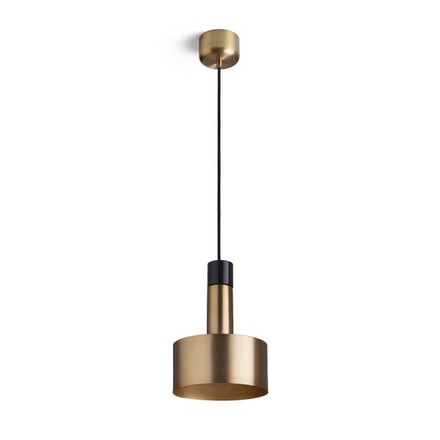 RENDL DIVINA závěsné svítidlo mosaz/dekor černý mramor 230V E27 5W R14260